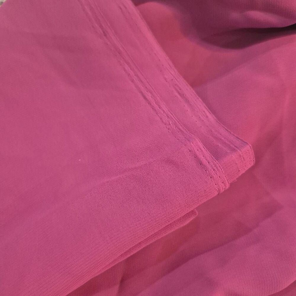 Fabric, Raspberry Pink Polyester Georgette, 45" x 5 yds